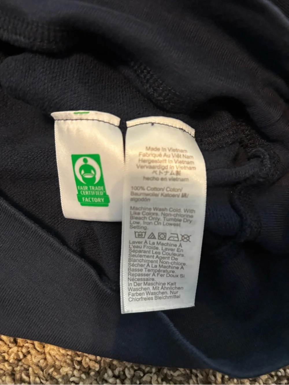 J. Crew Navy Sweatshirt with Black Stars